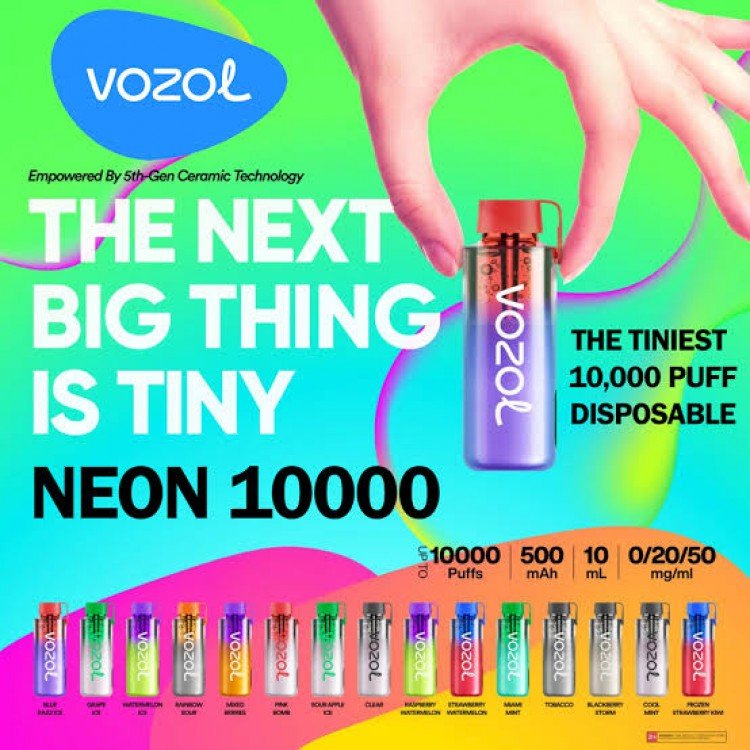 Vozol - Neon 10000 Şarj Edilebilen Tek Kullanımlık Elektronik Sigara