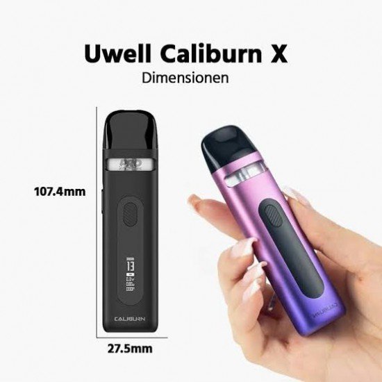 Uwell - Caliburn X 850 Mah Pod Mod Elektonik Sigara Kit