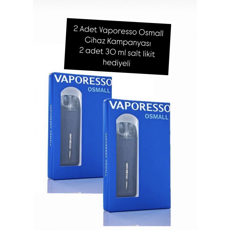 2 Adet Vaporesso Osmall Kampanyası (2 adet salt likit hediyeli)