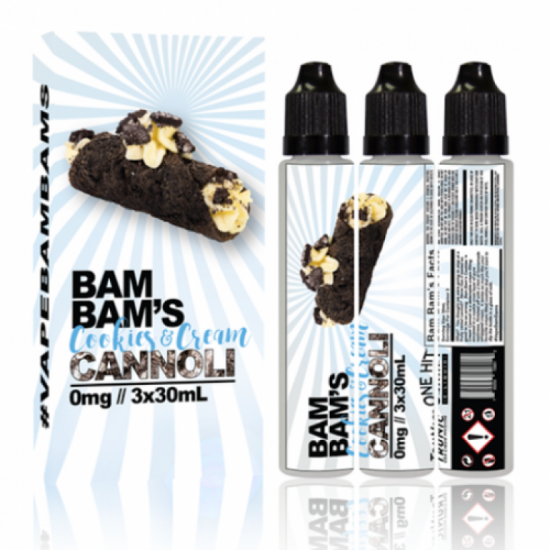 Bam Bam's - Cookies & Cream Cannoli Premium Liquid