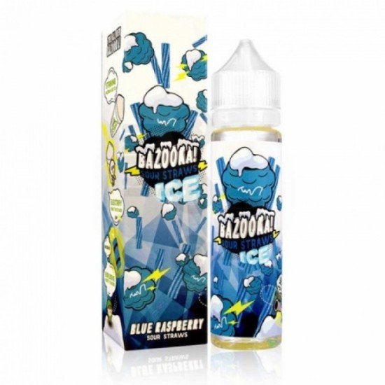 Bazooka - Sour Straws Ice Blue Rapsberry 60 ml Premium Liquid