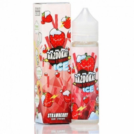 Bazooka - Sour Straws Ice Strawberry 60 ml Premium Liquid