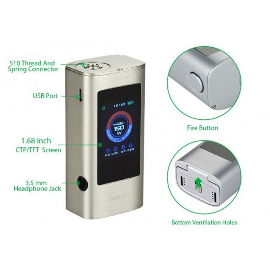 Joyetech Ocular C Dokumatik Elektronik Sigara Mod 150 W