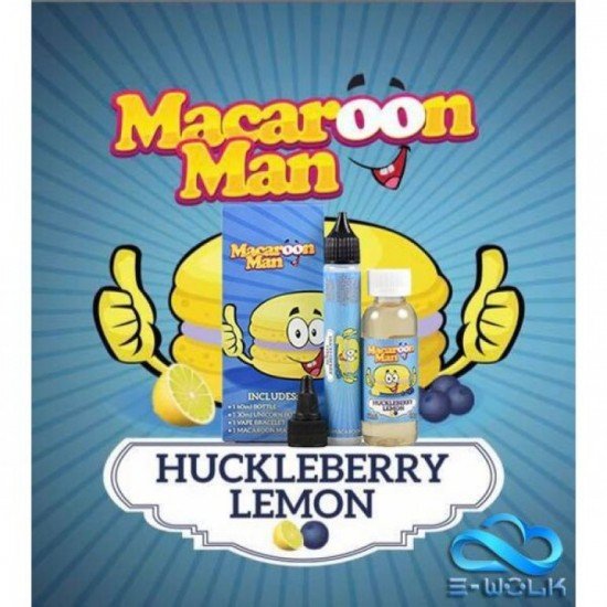 Macaroon Man - Huckleberry Lemon 50 ml Premium Liquid