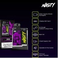 Nasty - 5K Crystal 5000 Puff Tek Kullanımlık Elektronik Sigara