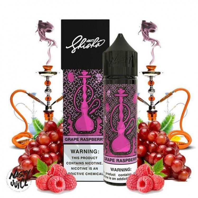 Nasty Juice - Shisha Grape Raspberry 60 ml Premium Likit