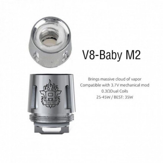 SMOK TFV8 Baby Tank V8 Baby-M2 Coil 0.15 - 0.25 Ohm (Pack of 5)