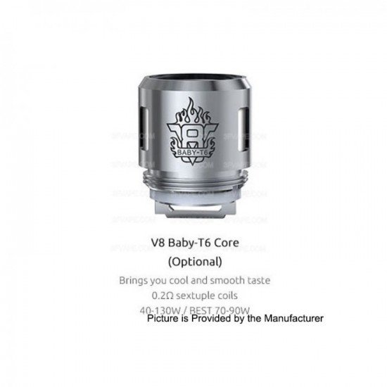 SMOK TFV8 Baby Tank V8 Baby-T6 Coil 0.2 Ohm (Pack of 5)