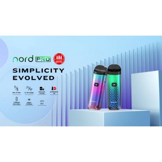 سموك - مجموعة السجائر الإلكترونية Nord Pro 1100 mah Pod Mod