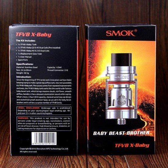 Smok Tfv8 X-Baby Brother Electronic Cigarette Atomizer