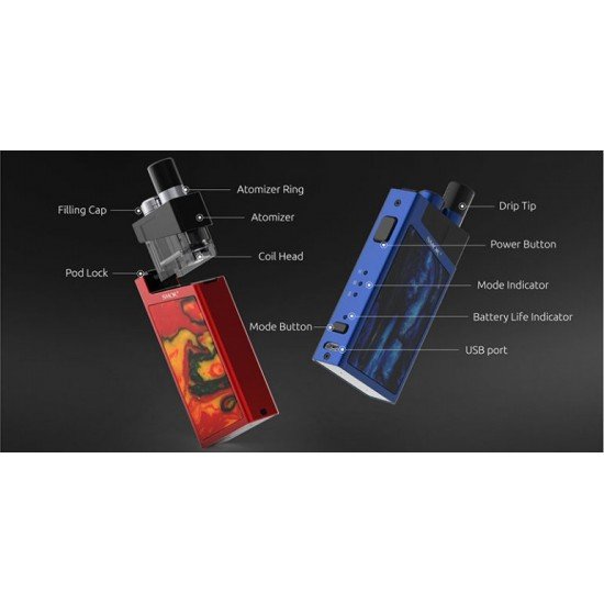 Smok - Trinity Alpha 1000 mah Pod Mod Electronic Cigarette Kit