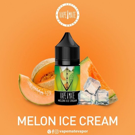 Vape Mate - Мороженое из дыни, 30 мл, соленая жидкость