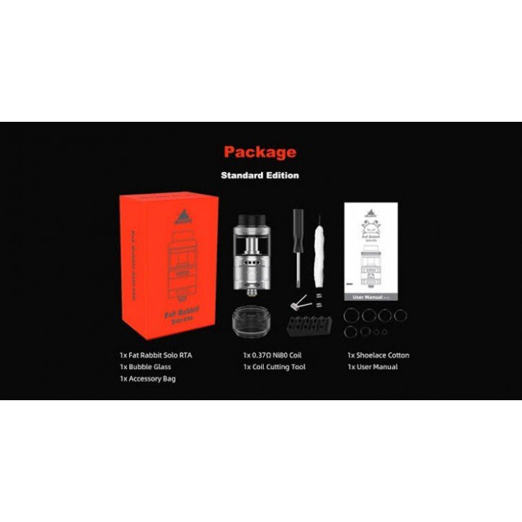 Hellvape - Fat Rabbit Solo 25 mm DL/RDL Elektronik Sigara Atomizer