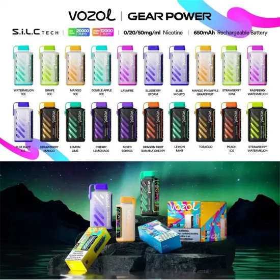 Vozol Gear Power 20000 Puff Tek Kullanımlık Elektronik Sigara